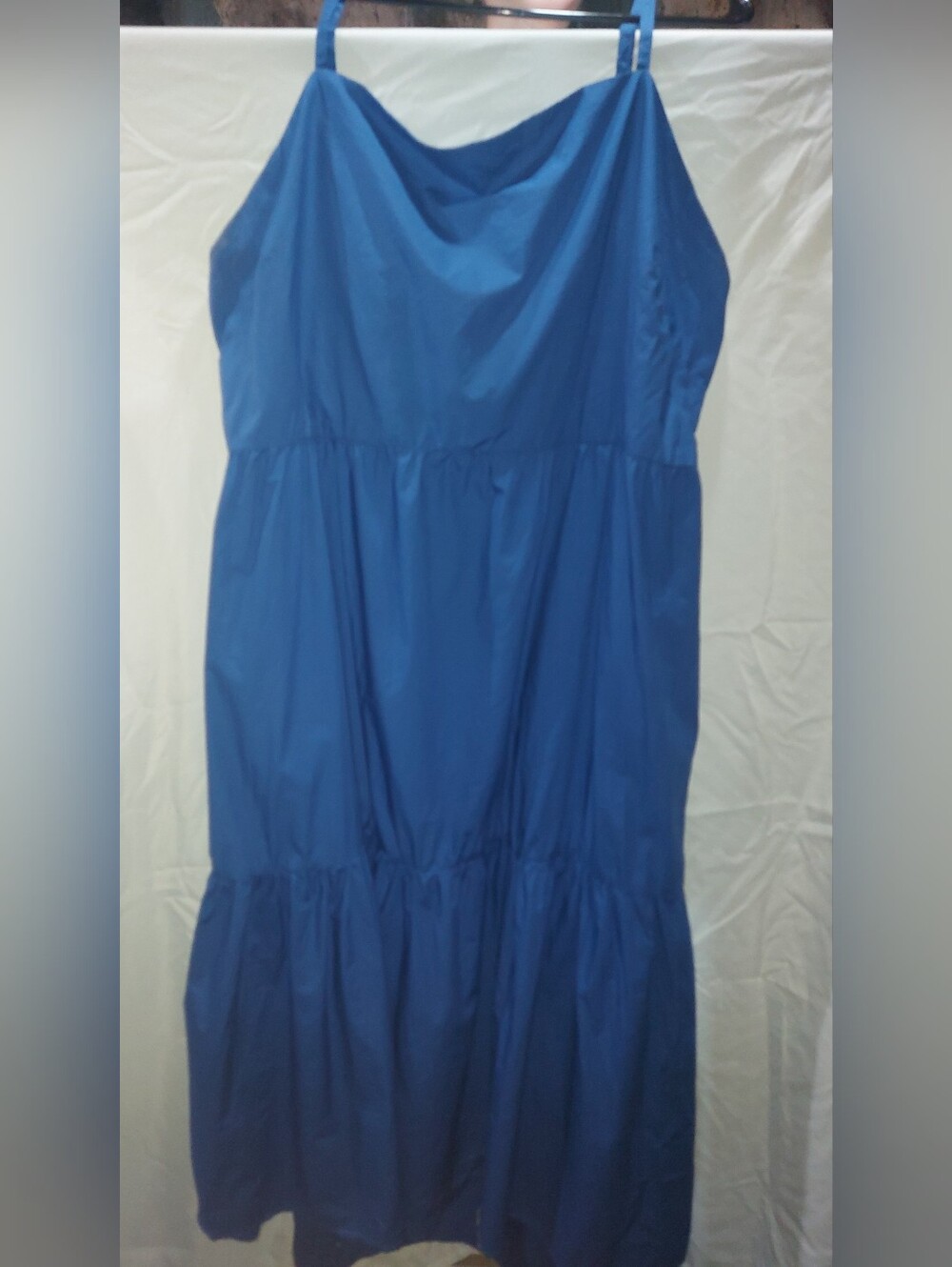 Joe Fresh Cobalt Blue Tiered Maxi Dress With Tie Back